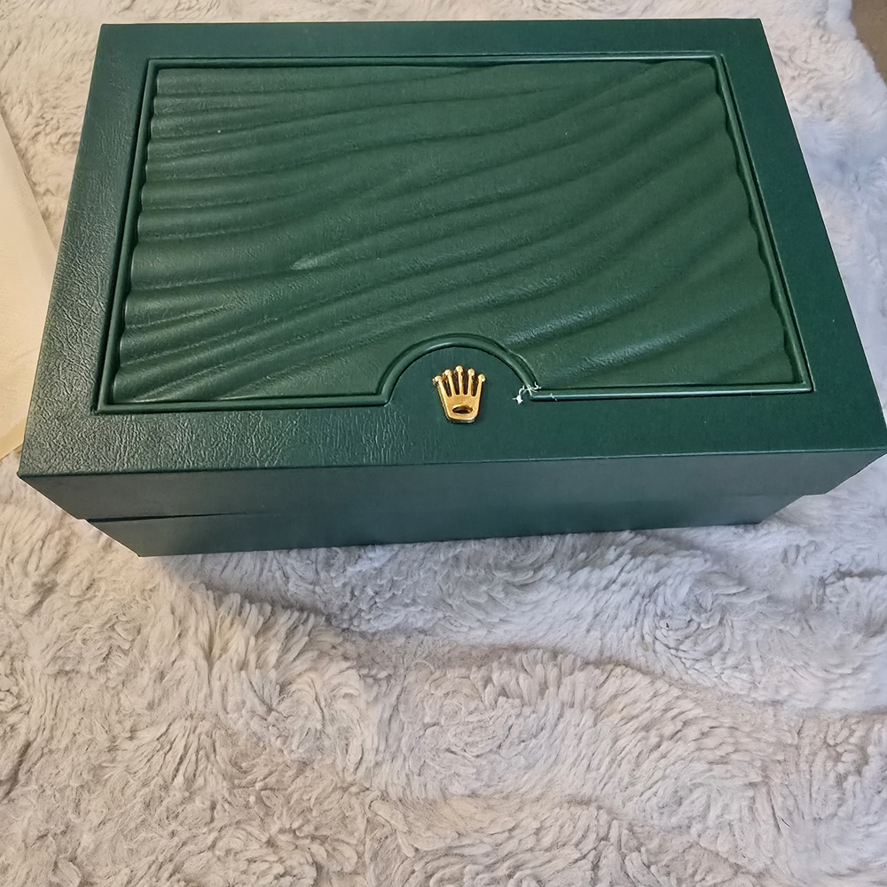 Rolex Green Box with Gold Emblem